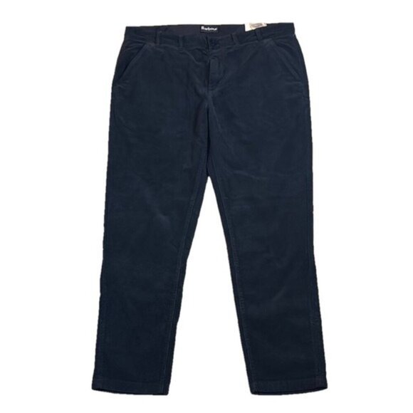Barbour Navy Blue Corduroy Regular Fit Pants Men’s Size W40 L32 NWT MSRP $165 - Picture 1 of 6